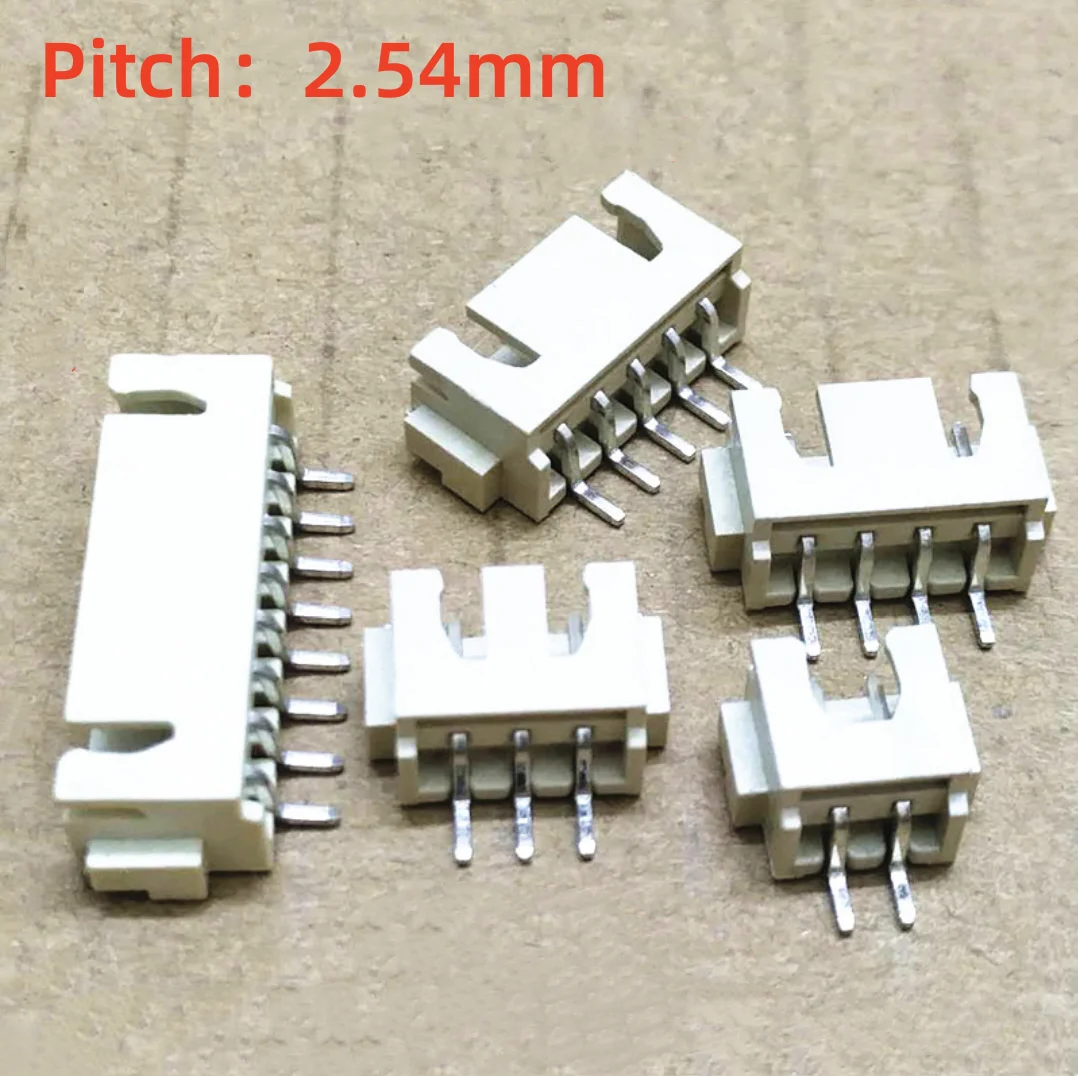 Horizontal SMD Socket XH2.54 mm 2.54mm Patch Plug Wire Connectors 2P 3P 4P 5P 6P 7P 8P 9p 10p Pitch Pin Header JST TJC Connector
