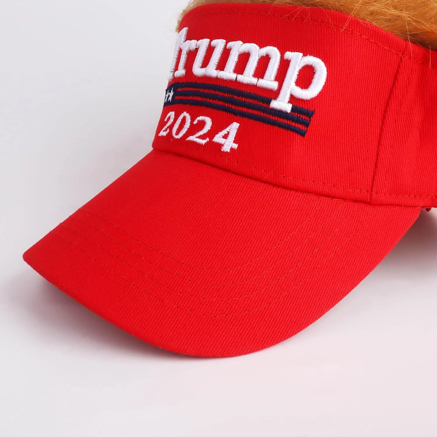 Gorra de béisbol MAGA roja patriótica ajustable para adaptarse a los seguidores de Donald Trump 2024: aspecto y sensación realistas con pat bordado