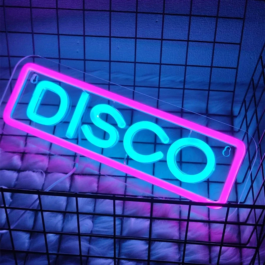 Led Neon Light Sign for Disco Party Music Bar Club Bedroom Disco Decor Disco Lover  Fever Party Disco Neon Sign for Wall Decor