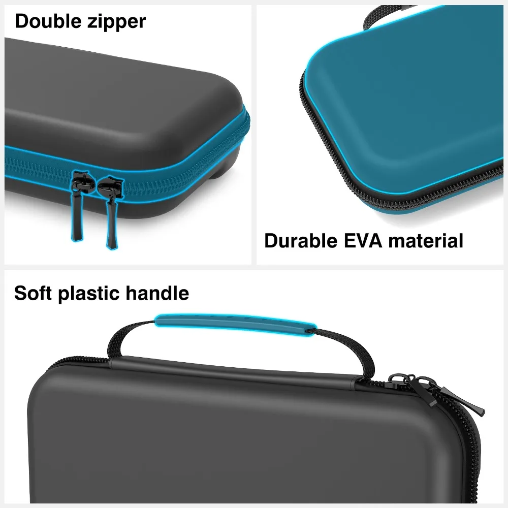 Comptible for Switch 2 Portable Lightweight and Large Capacity Waterproof Carrying Case Protected for Console Accessory
