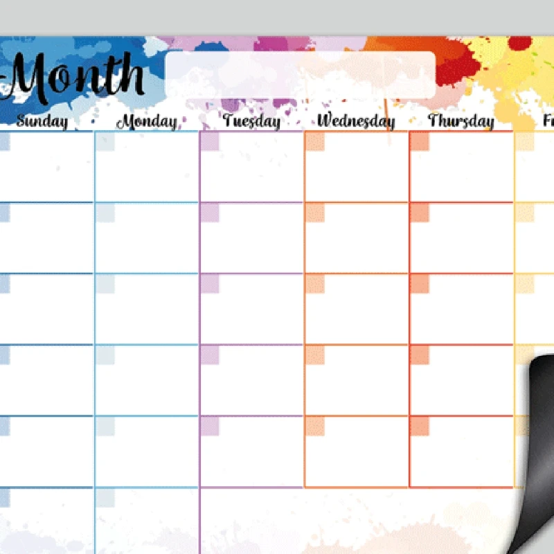 for Creative Soft Whiteboard for Monthly/Weekly Calendar Homework Board for Creative Schedule Whiteboard for Dropship