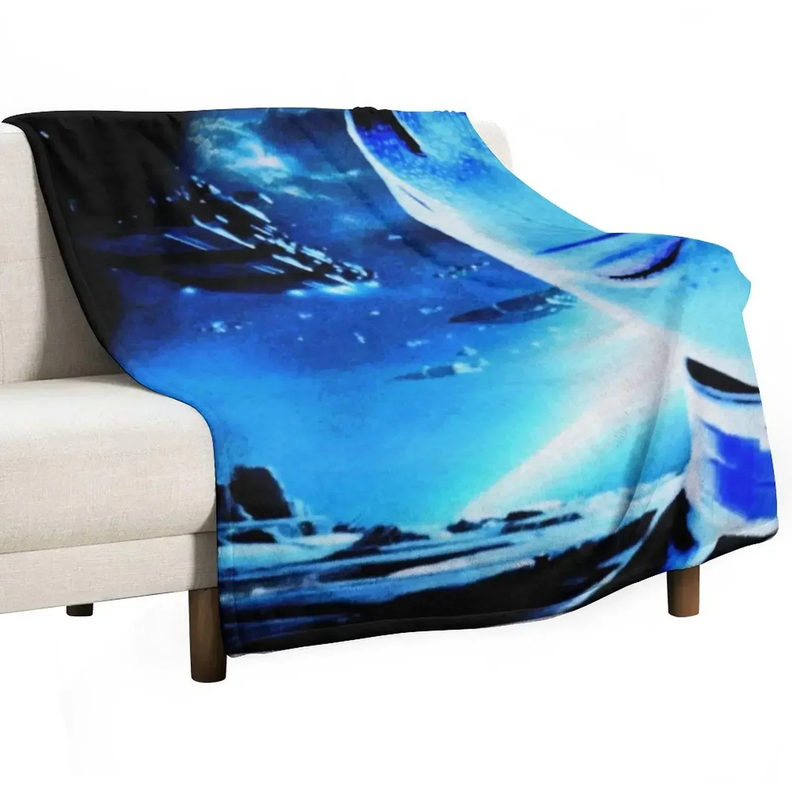 Mass Effect: Liara T'Soni Digital Painting Throw Blanket All Season Lightweight Soft Blanket for Bed