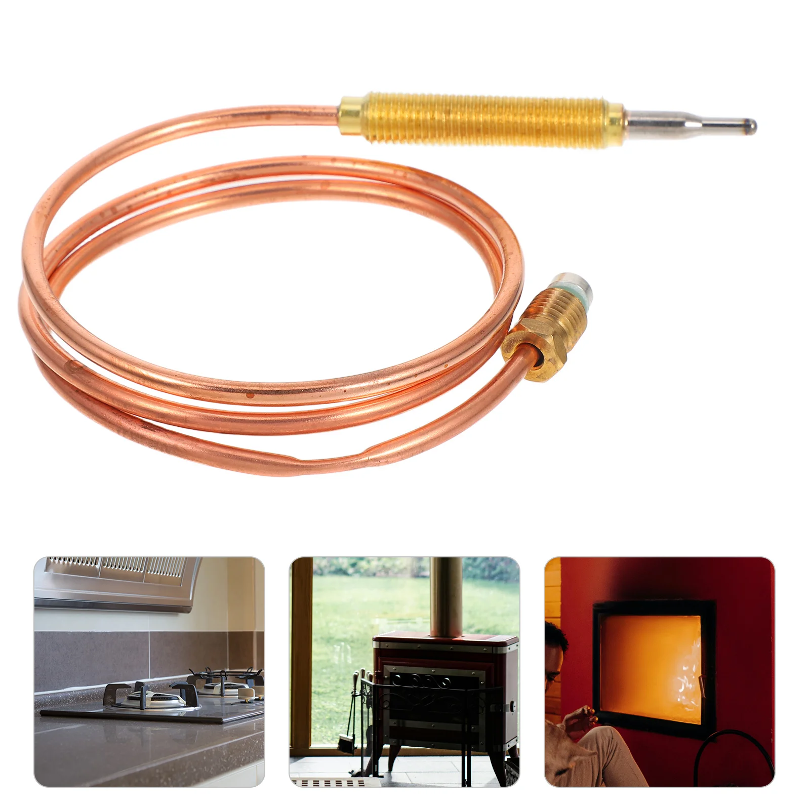 

Gas Fireplace Thermocouple Sensor Reliable Safety Overheat Protection Easy Operation for Heater Gas Logs and Fire Pit Systems