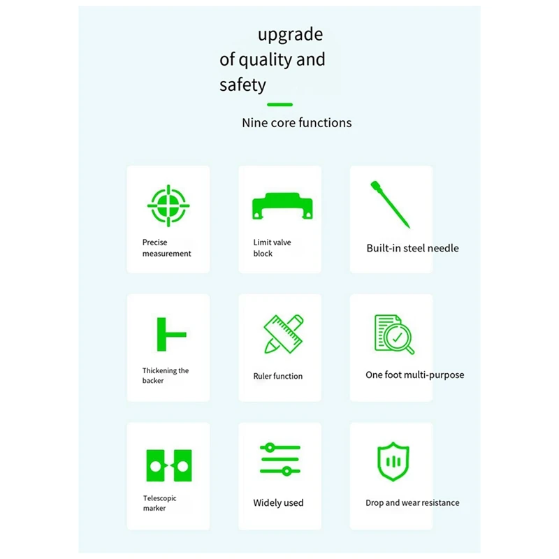 A81M New Vertical Marking T-Type Hole Marking Mark/T-Type Double-Line Ruler With Steel Needle/Parallel Marking Ruler