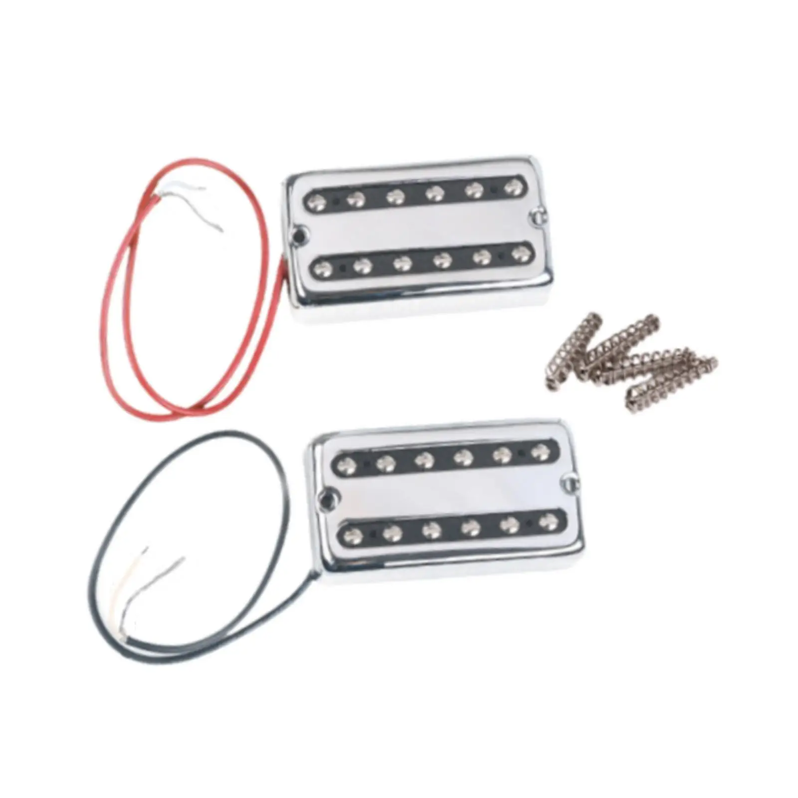 

Double Coil Pickup Set Professional Easy to Install Bridge & Neck Pickups for LP Style Electric Guitars Guitarists Musicians