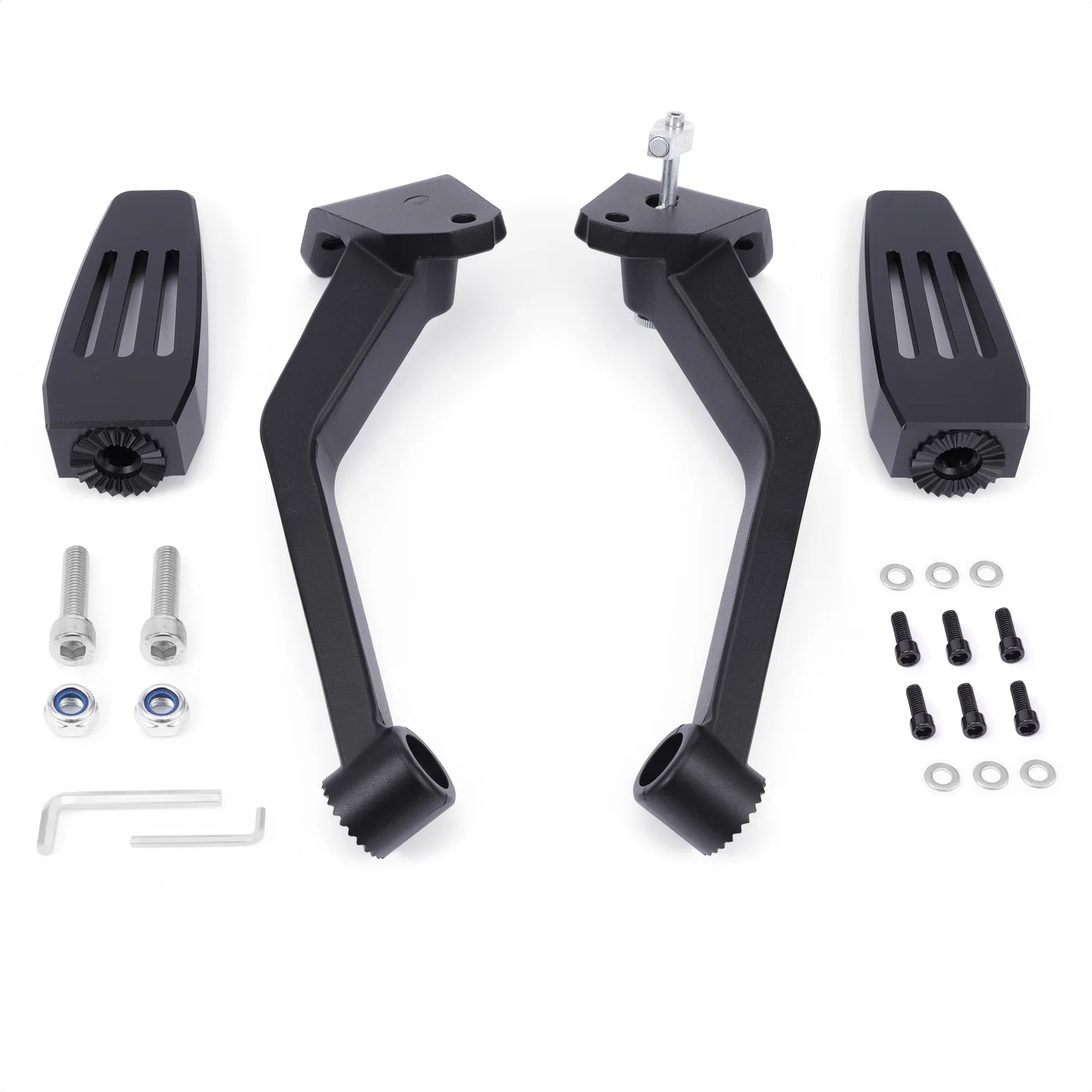 Adjustable Can-Am Ryker Commander Foot Boards - Satin Black,  Aluminum  Easy Install, Fits 2019+ Models