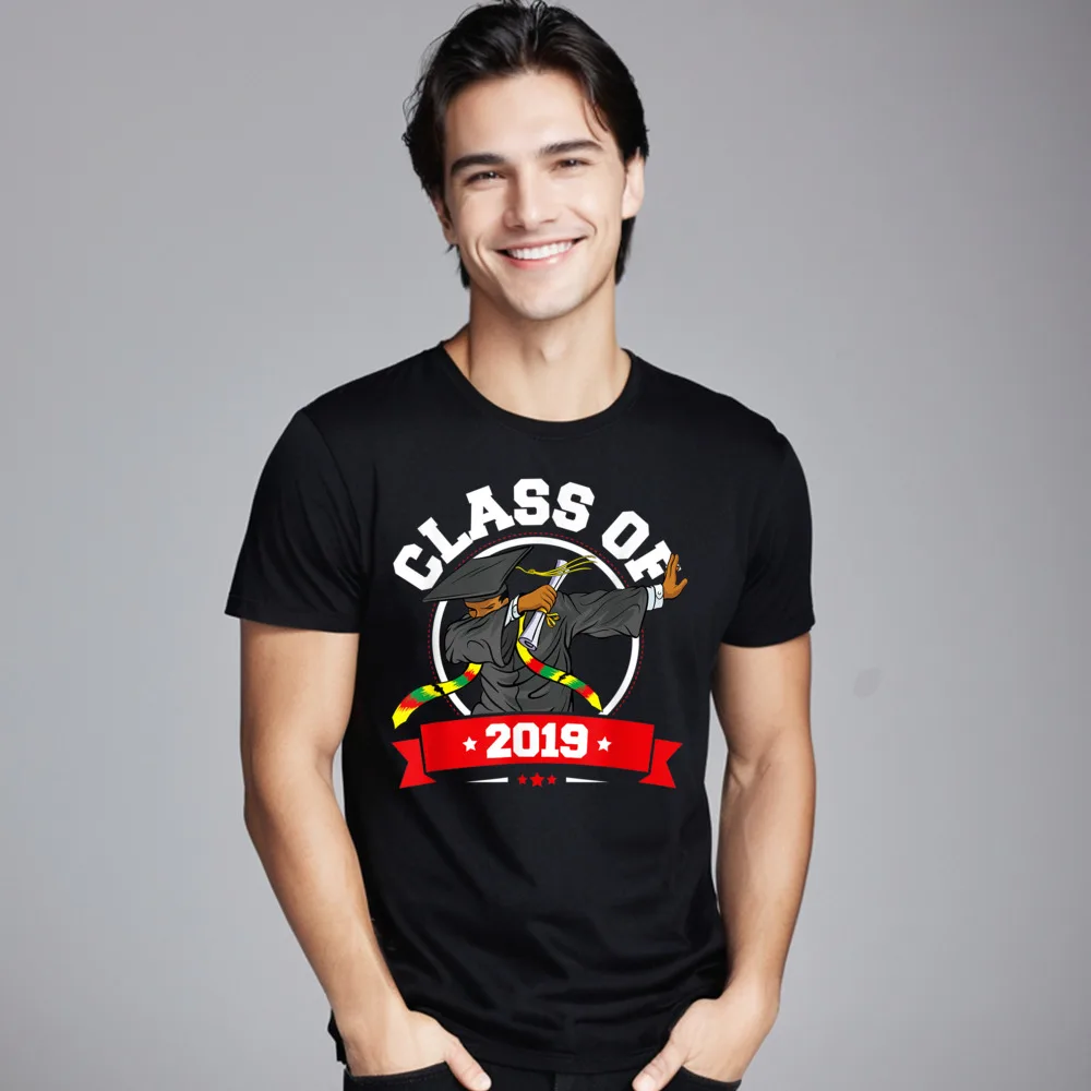 Classic Man T Shirt Crew Neck Short Sleeve Premium Cotton Dabbing Graduation Class Of 2019 Tees Casual Tee-Shirts