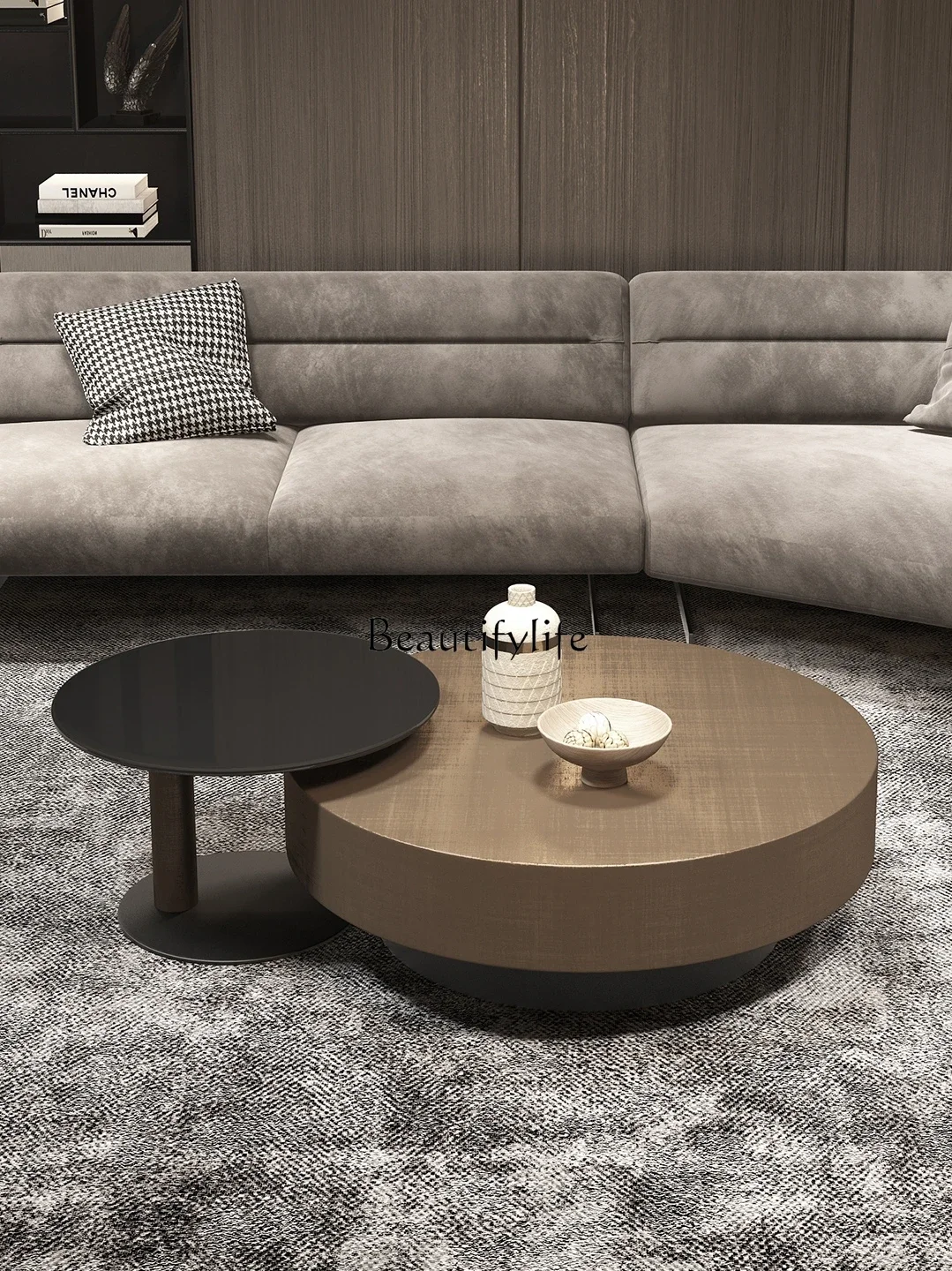 

FG44Light Luxury High-Grade Tea Table High-End Tea Table round Table