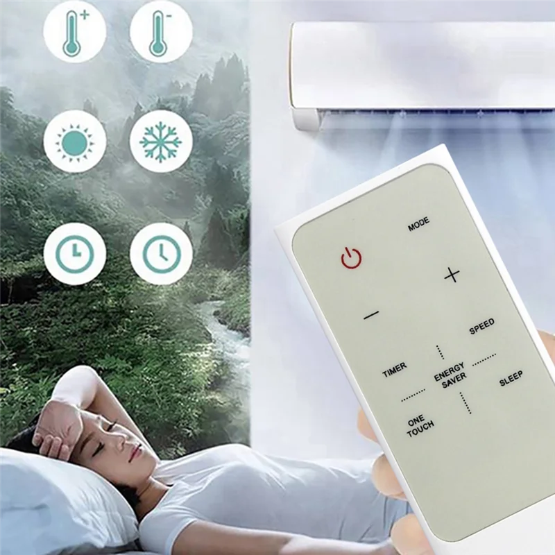 ABKQ-استبدال جهاز التحكم عن بعد A/C RG15A(B)/E لجهاز التحكم عن بعد لمكيف الهواء ميديا EATC08RE1 RG15A EATC08RE1