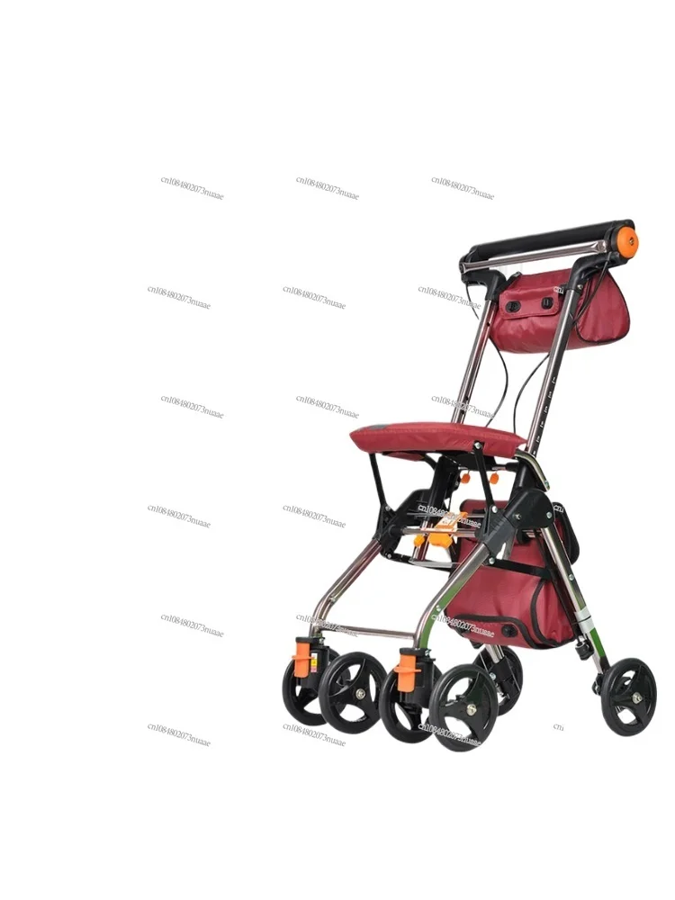 Elderly Trolley Walker, Aluminum Alloy, Light and Portable, Elderly