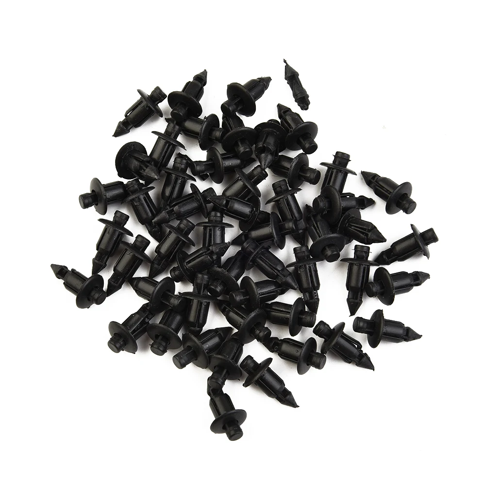 Clips Snap Clips Replacement Access Black Components Easy To Use Plastic 50pcs 6MM Fairings For Honda Motorcycle New