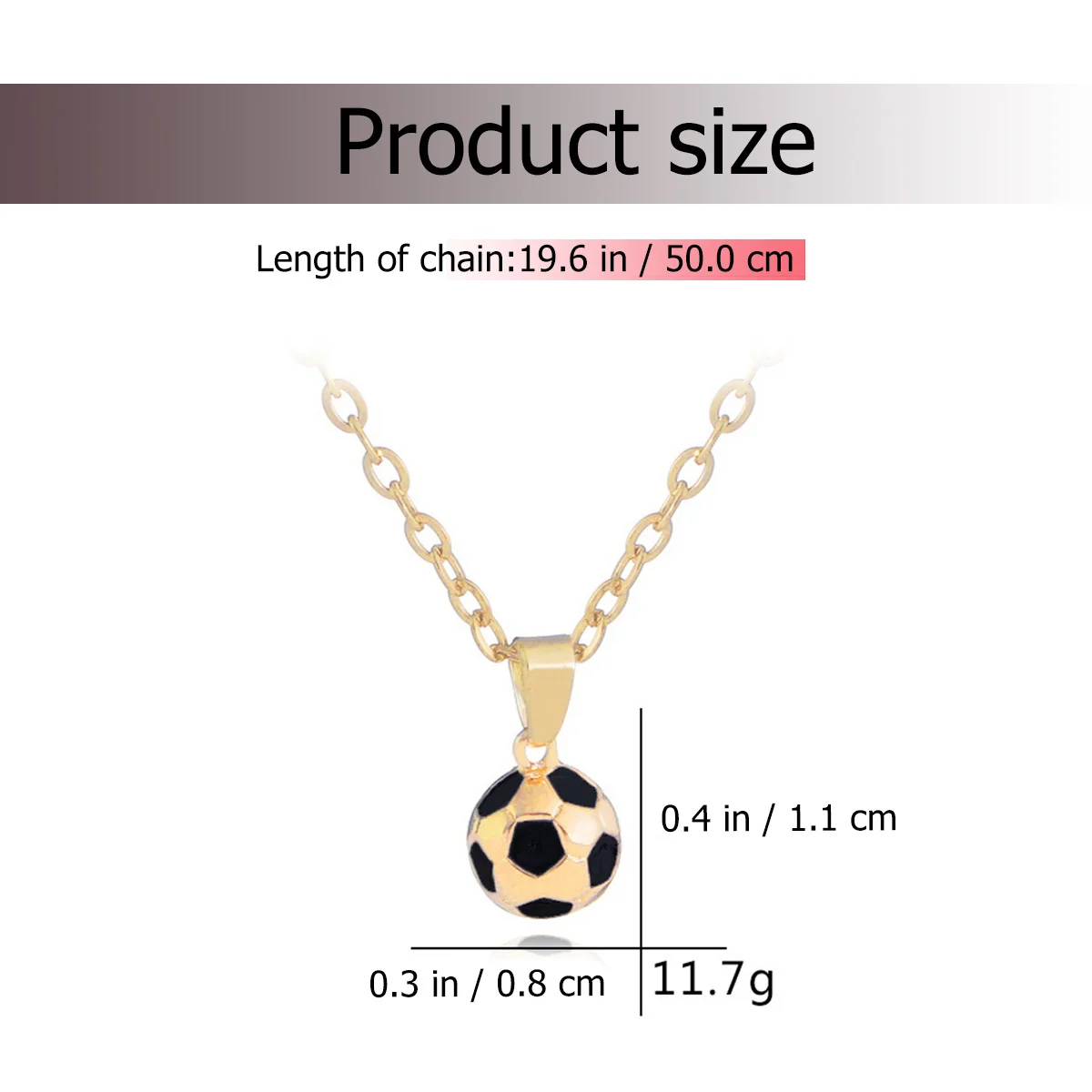 

2Pcs Creative Soccer Necklace Pendant Jewelry Set for Men Golden Silver Unique Design Suitable for Anniversary Prom Graduation