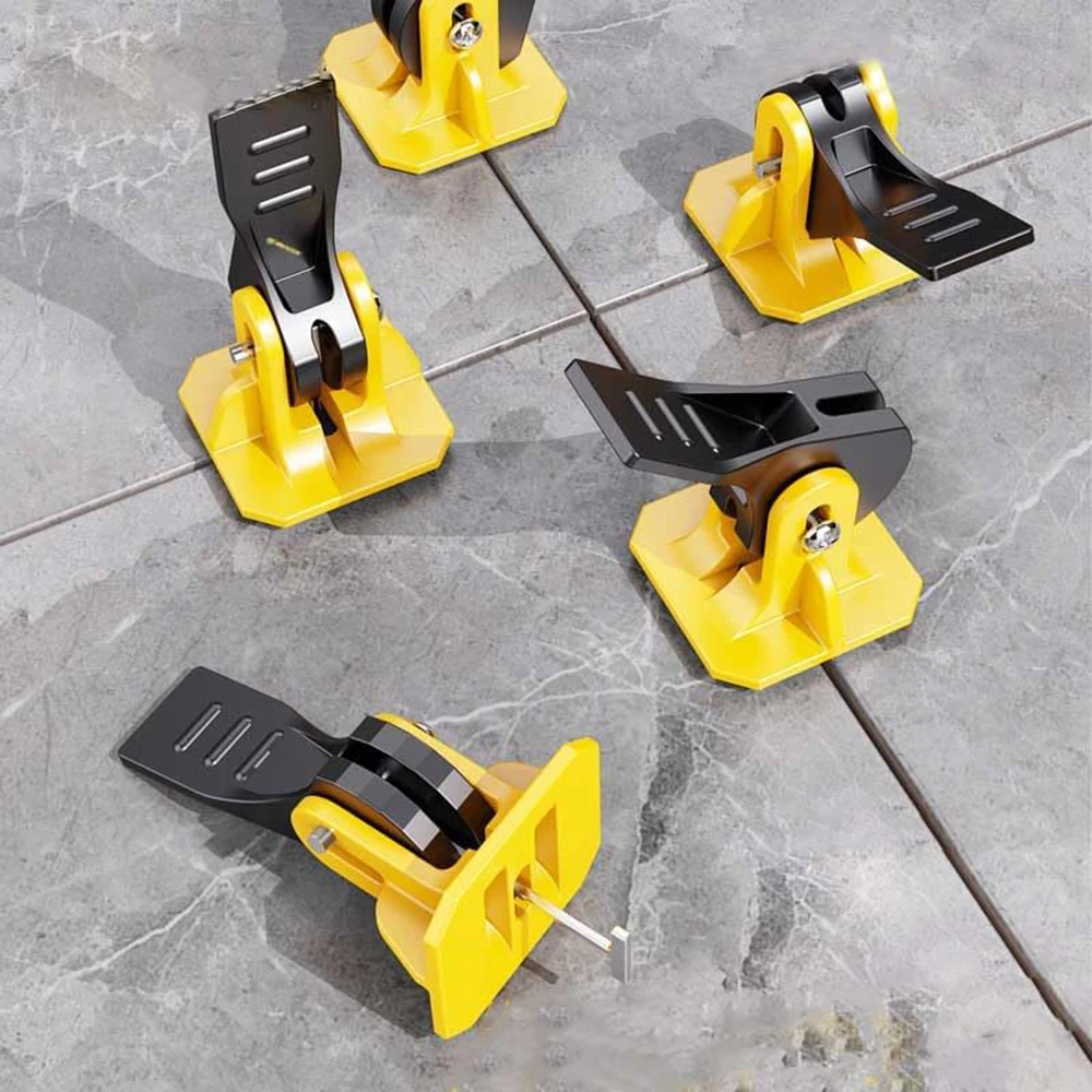 50Pcs Floor Tile Leveling System Clips Spacers for Porcelain Ceramic Tile Laying Wall Fixing Construction Tools Leveler Kit