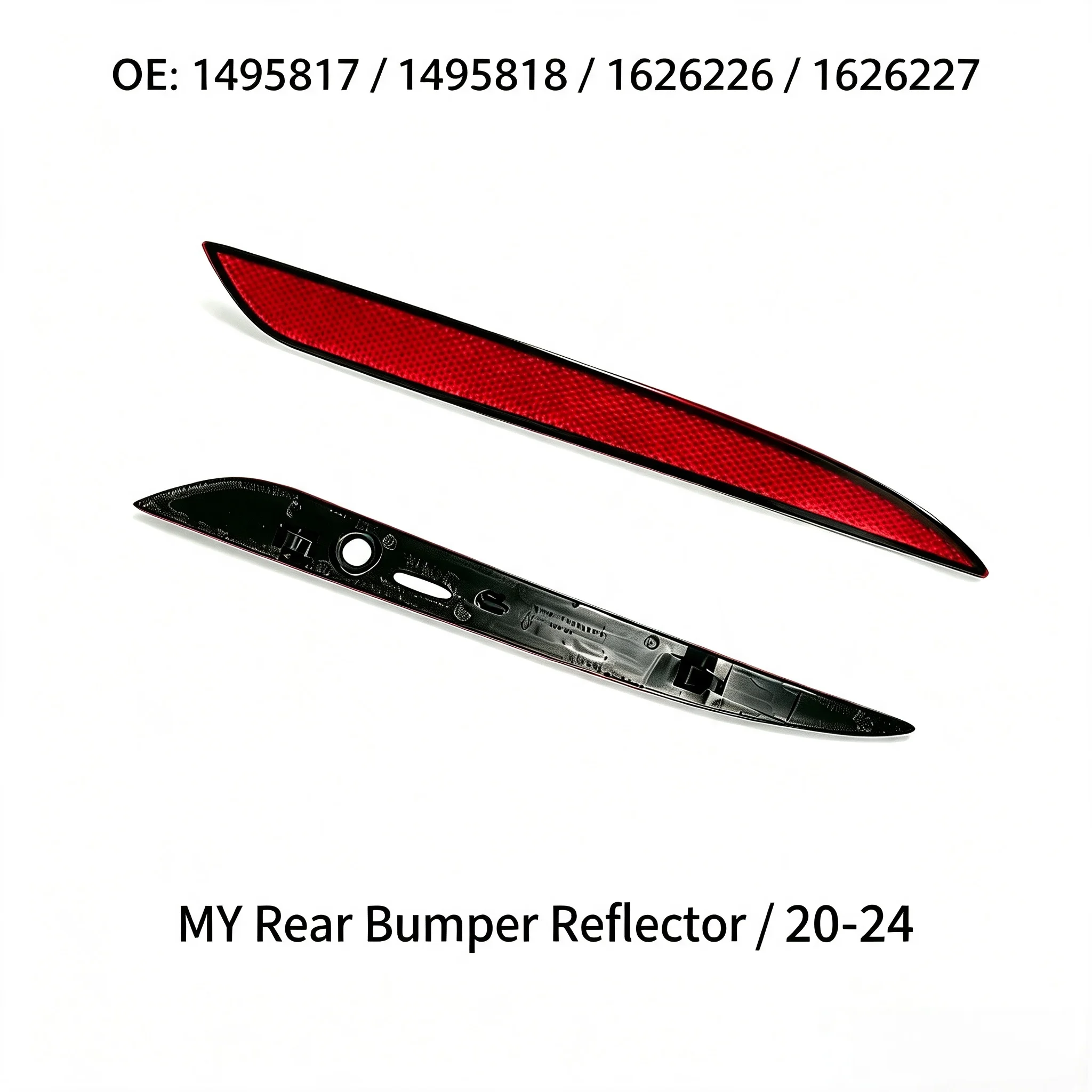 High Quality Rear Bumper Reflector Red Lens Tail Lamp For Tesla Model Y 2020-2024 1495817/1495818/1626226/1626227