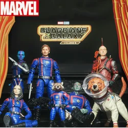 Cudowne legendy serii strażnicy galaktyki Vol.3 Star-Lord & Nebula & Drax & Rocket Ect figurka Model zabawka prezent w magazynie