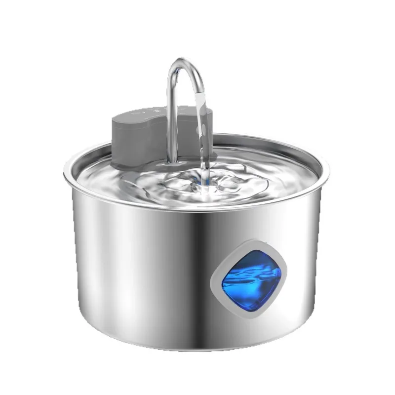 

Wireless Infrared Induction USB-Powered 304 Stainless Steel Pet Water Dispenser Intelligent Automatic Water Circulation for Cats