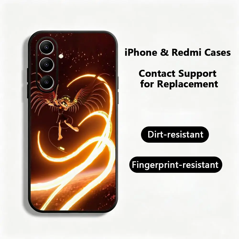 Cartoon Anie Murder Drones Phone Case For Samsung Galaxy S26 S25 S24 S23 S22 S21 S20 Plus Ultra Note20 Soft Black