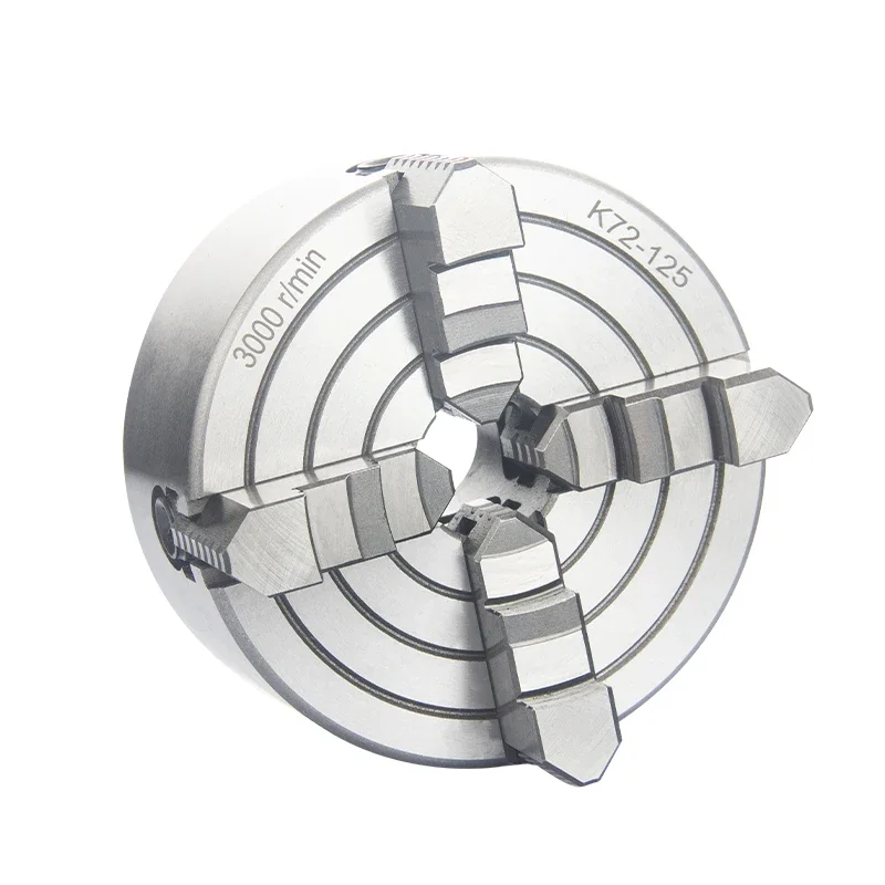 4-Jaw Lathe Chuck K72-160/200/250/320/350/400 Independent Reversible Jaw Metal Lathe Chuck Turning Machine Accessories