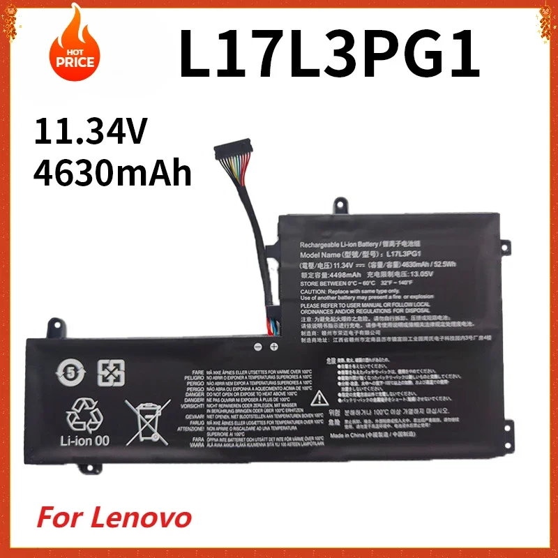 

New L17M3PG1 Laptop Battery for Lenovo Legion Y530 Y530-15ICH Y7000 Y7000P 2018/2019 L17L3PG1 L17C3PG2 L17M3PG3 11.34V 52.5Wh