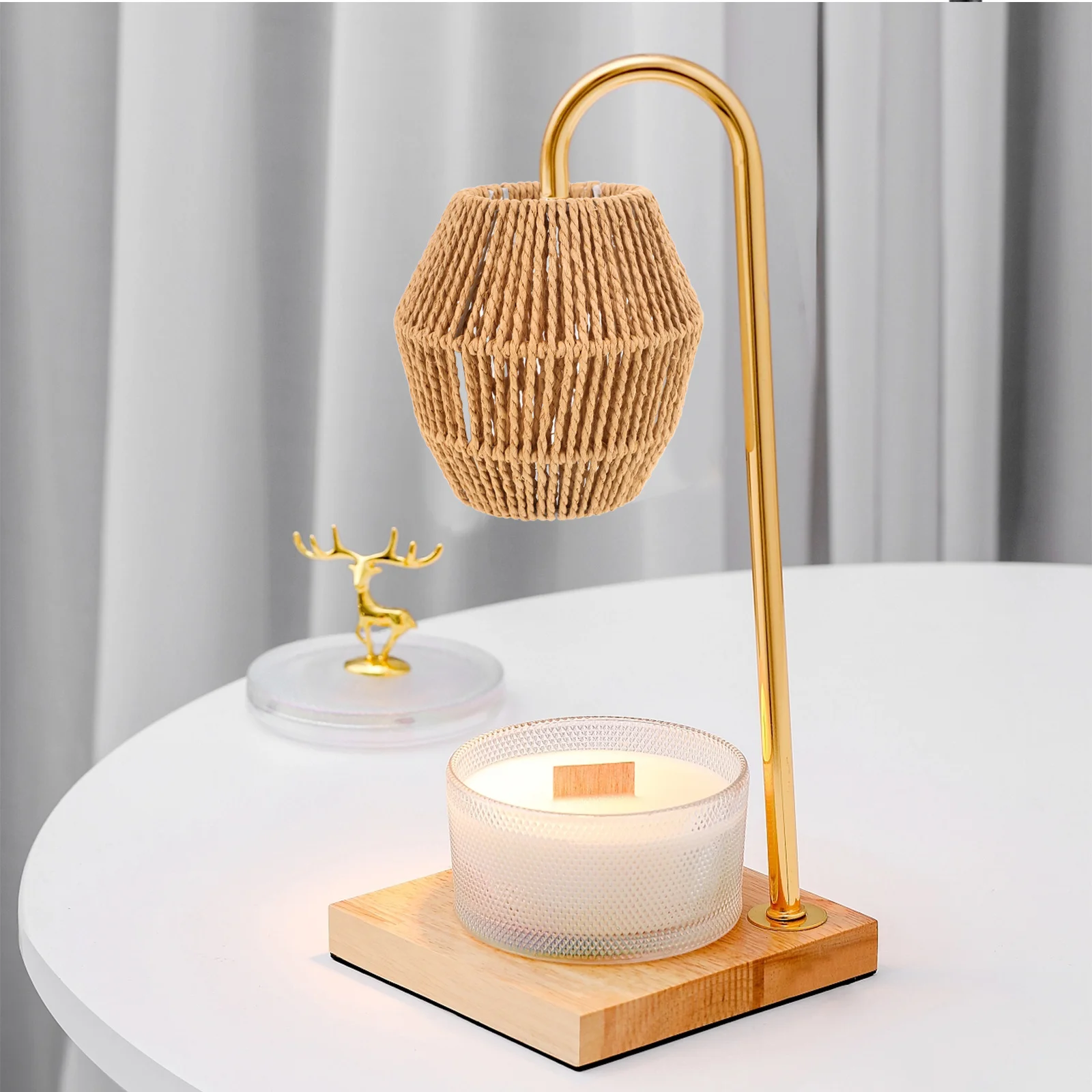 紙ロープランプシェード-ホームデコレーション用-ヴィンテージ織りライトカバー-天井吊り下げランプシェード-北欧ファームハウススタイル-バーレストラン