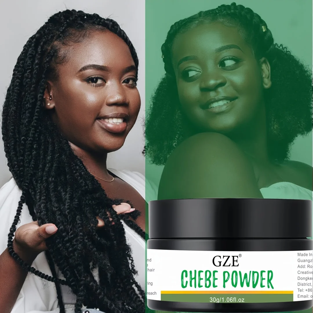 GZE Chebe Powder - Contains Natural Ingredients Promotes Strong and Healthy Hair Strengthens & Thickens,Formulated for Dry Hair