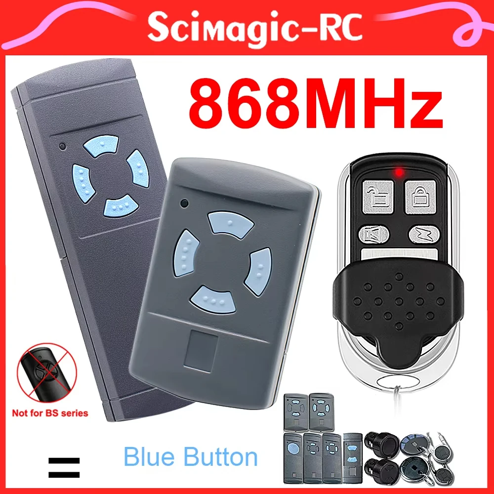 HSM2 HSM4 Handheld Transmitter, Frequency 868.35 MHz, Garage Door Remote Control,Direct Programming Original Receiver