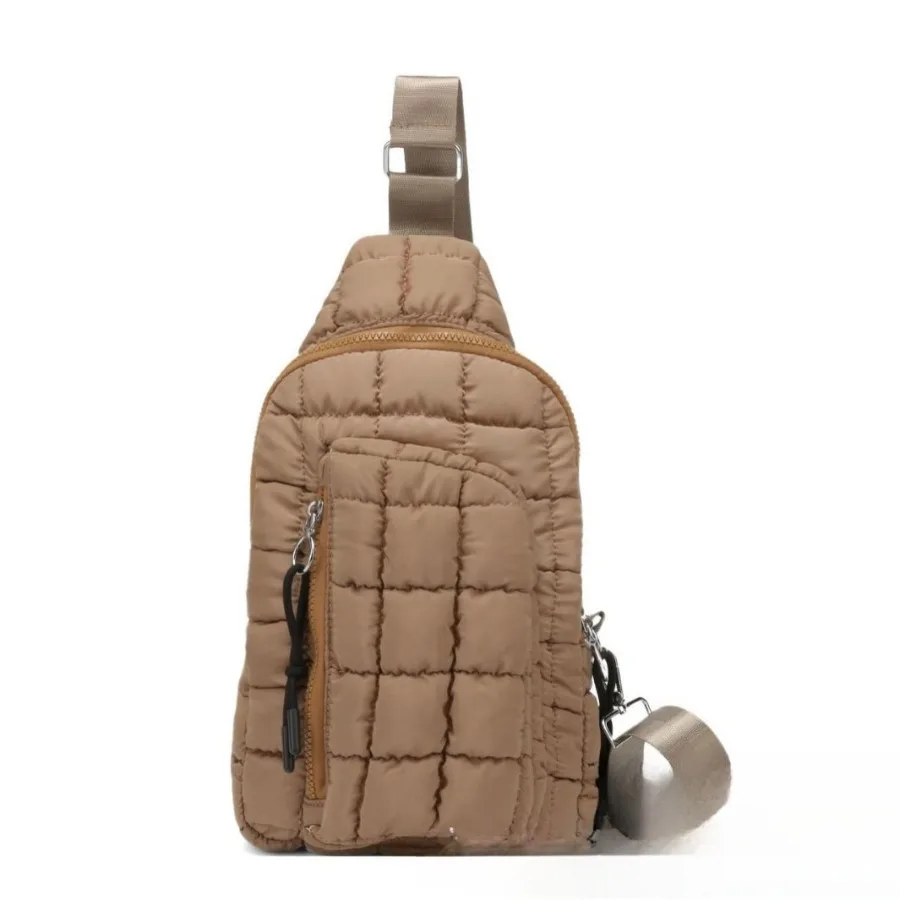 

Fashionable and stylish chest bag comfortable down and cotton jacket bag pleated cloud single shoulder crossbody women's bags