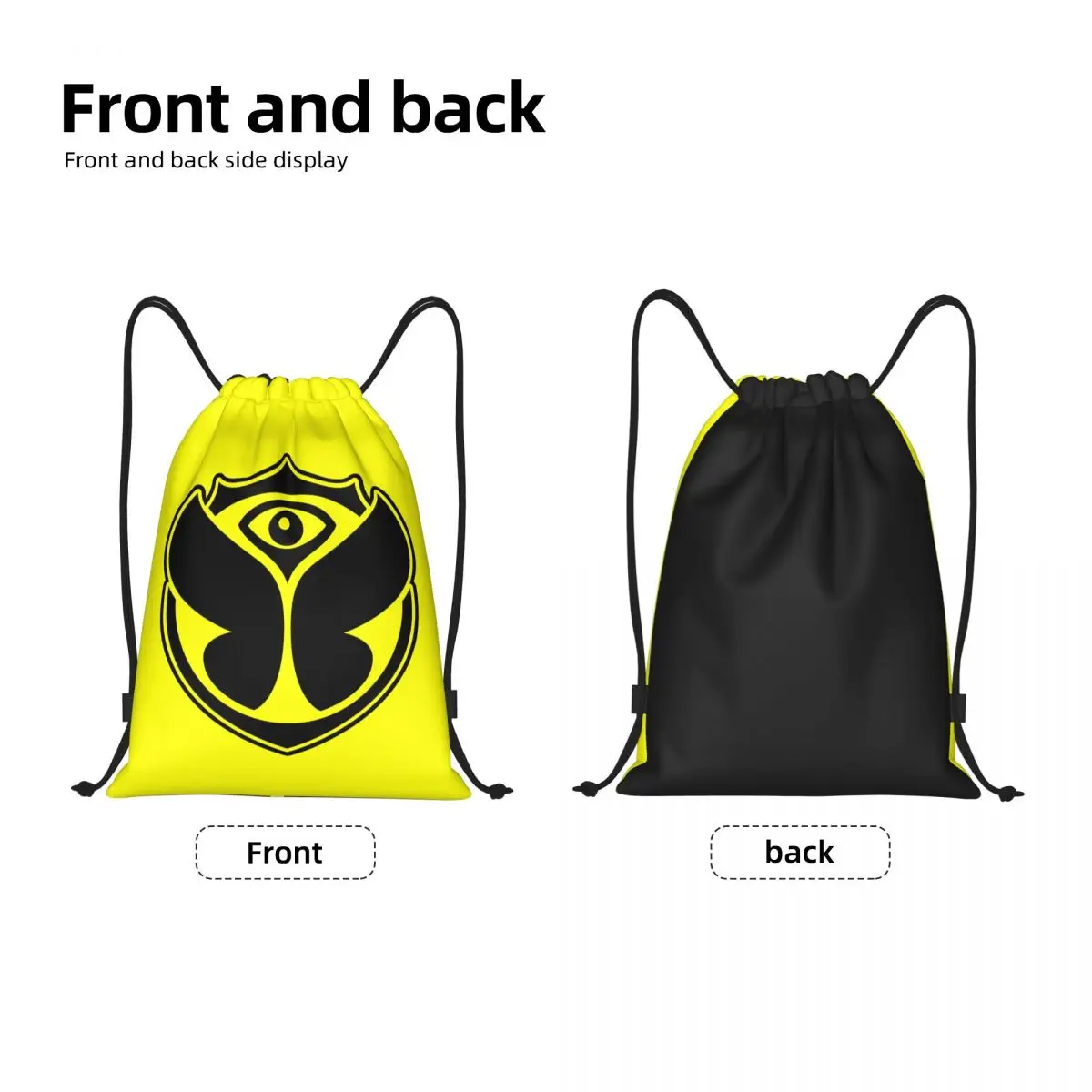 Custom Tomorrowlands Drawstring Backpack Sports Gym Bag for Men Women Belgian Electronic Dance Music Festival Training Sackpack