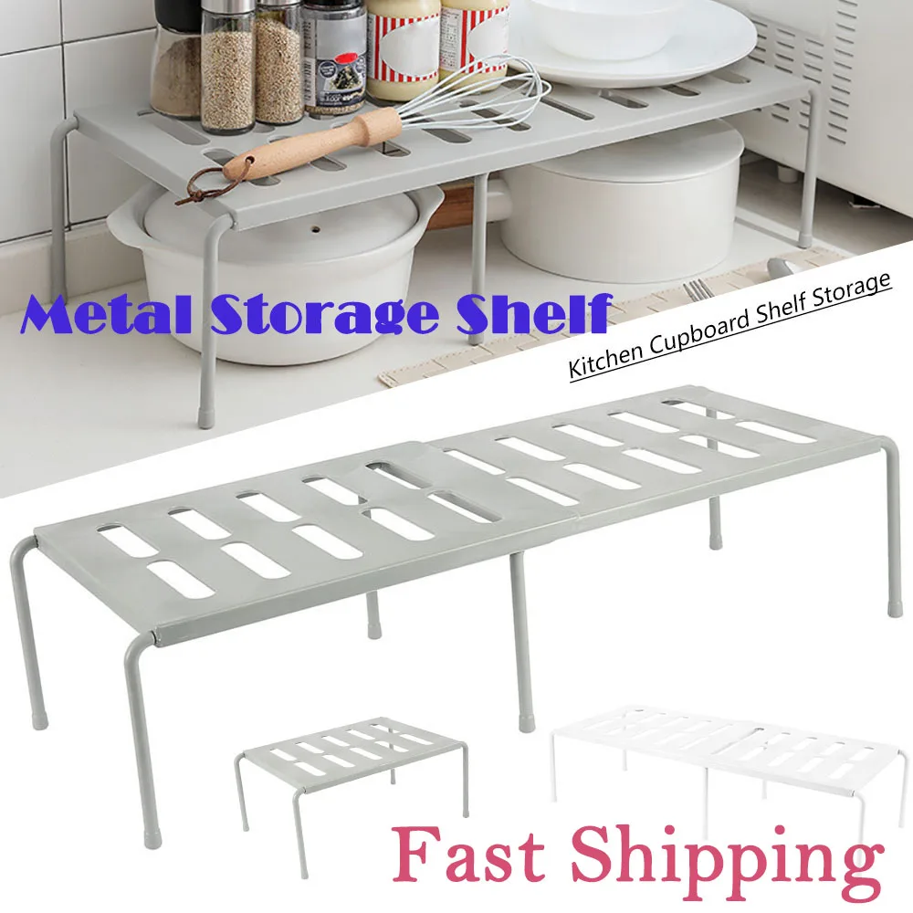 Kitchen Storage Shelf Cabinet Layered Organizers Rack Multifunction Cabinet Holder Stackable Shelves Pot Bowl Dish Storage Rack