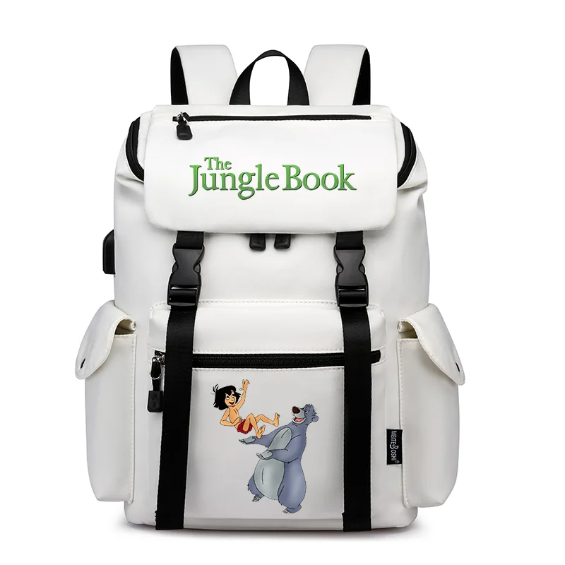 

Disney The Jungle Book Backpack Women Men Laptop Travel Bag Large Waterproof Multifunction USB Charging Knapsack Mochila