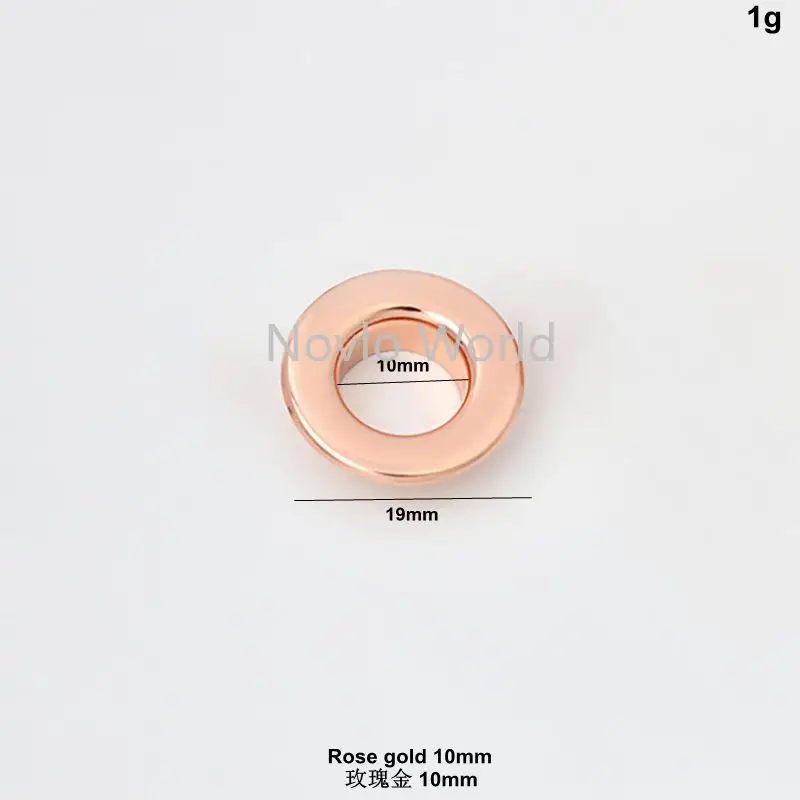 50-100pcs 6mm 8mm 10mm 12mm Rose Gold Metal Round Eyelets For Leathercraft Pushed Grommet Bags Pressed Belt Cap Bag Accessories