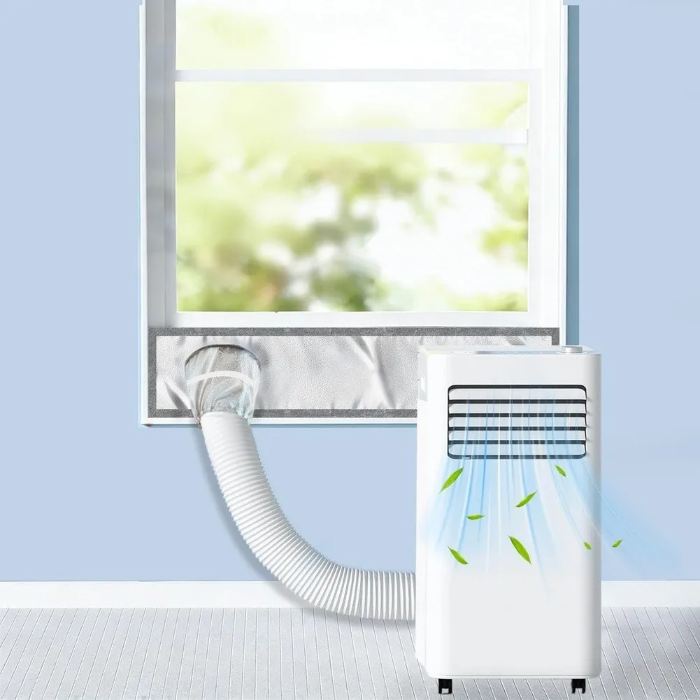 Window Sealing Cloth for Portable Air Conditioners Silver Coating Insulation Material Oxford Fabric Light Blocking