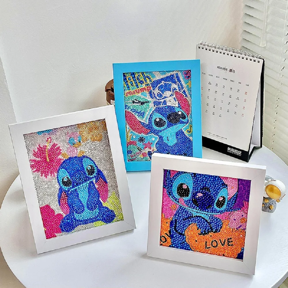 

Cartoon Stitch 5D Diamond Painting 18*18cm 18*23cm Sticking Drills Embroider Bedchamber Decoration Draw Handiwork Enthusiast