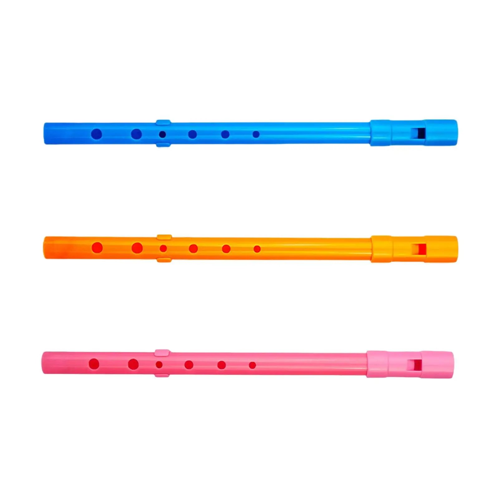 Portable Whistles Instrument 6 Hole Noisemaker Small Piccolo Flute Whistling for Children Baby Preschool Novelty Fillers