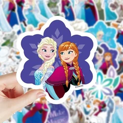 Autocollants du film Disney Frozen pour fille, princesse Elsa, dessin animé mignon, autocollant étanche, bricolage, étudiant, 10 pièces, 30 pièces, 50 pièces