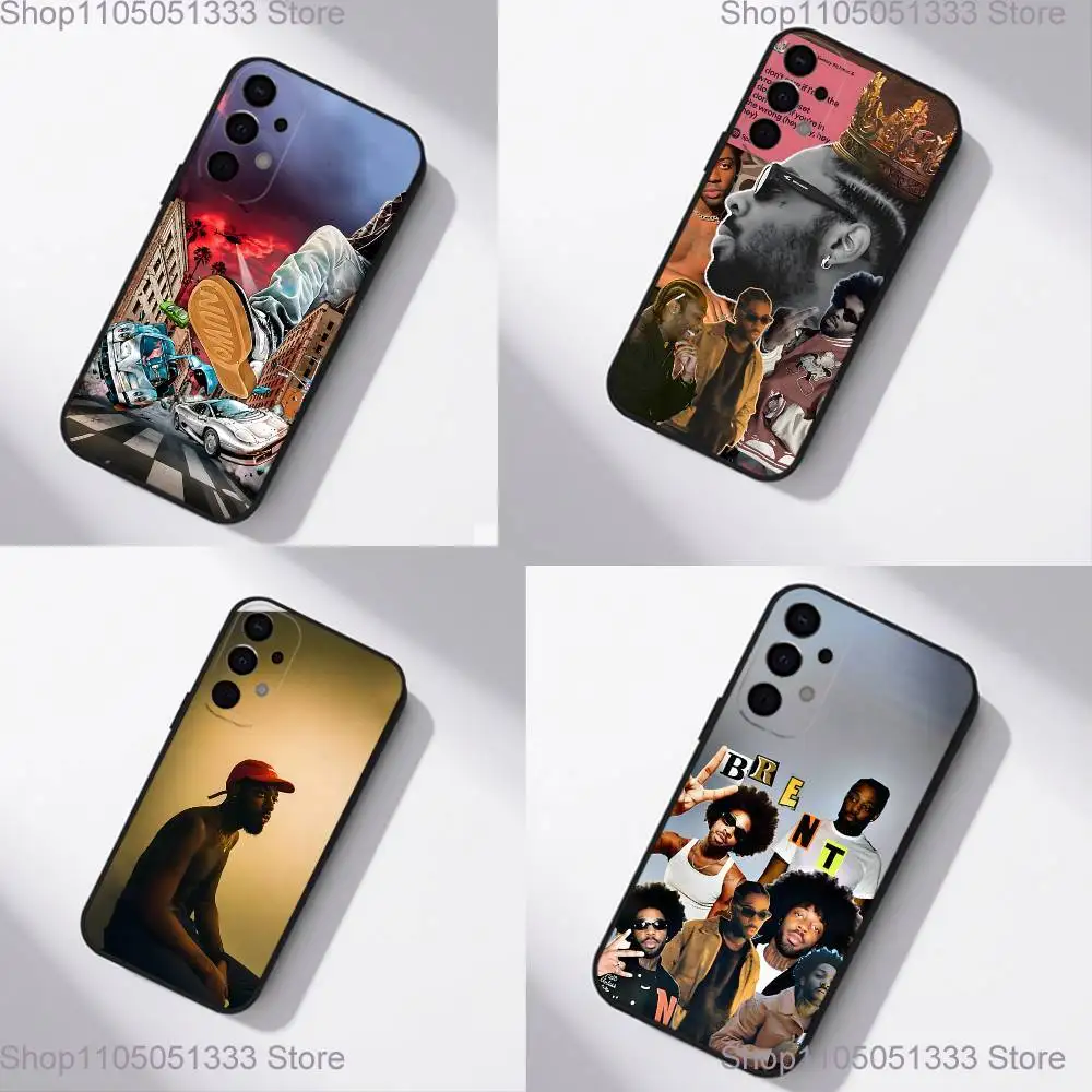 

Cool Singer B-Brent F-Faiyaz Phone Case For Samsung S25,S24,S21,S22,S23,S30,Ultra,S20,Plus,Fe,Lite,5G Black Cover