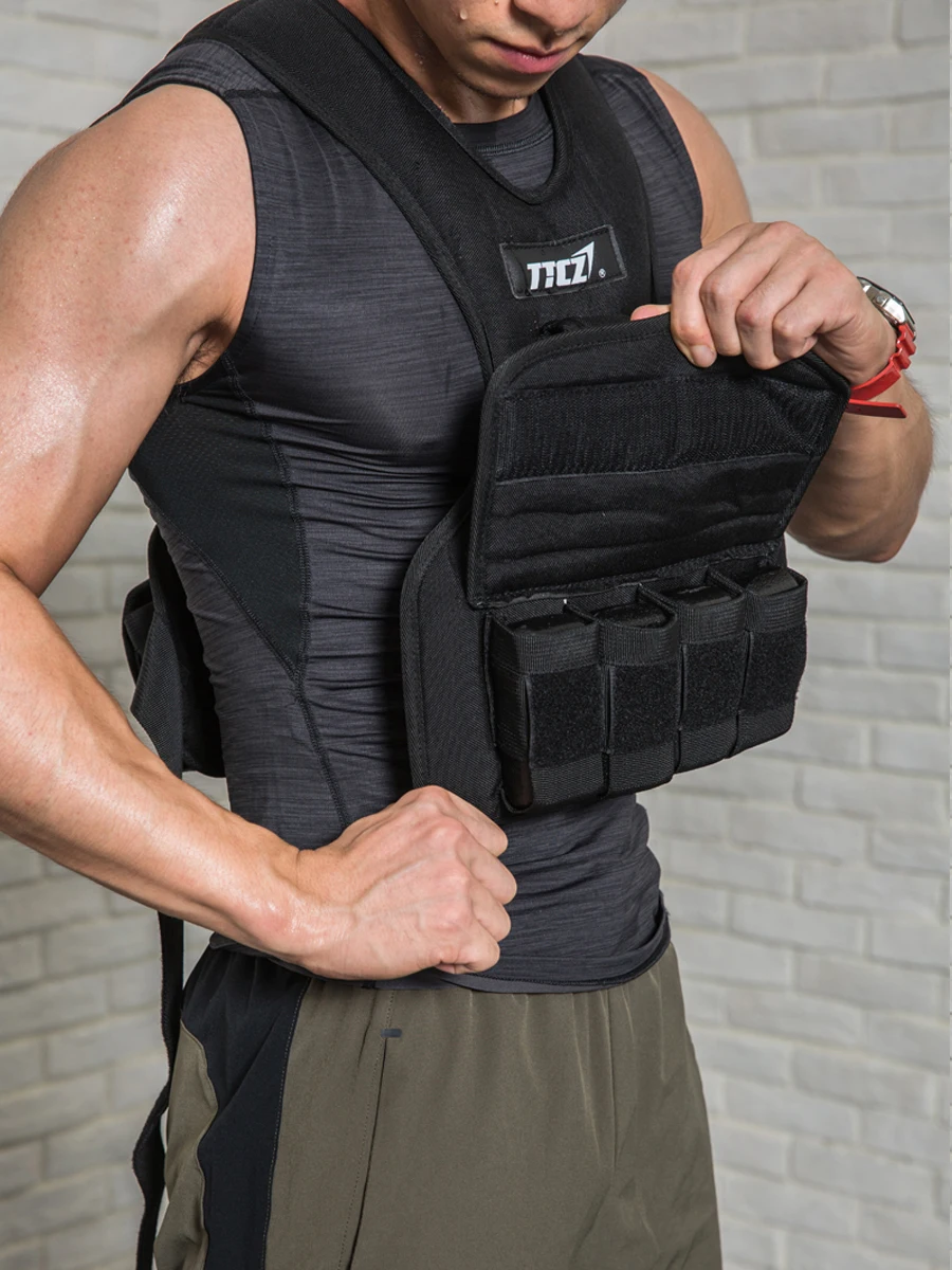 Weight Vest Running Adjustable Weight Equipment Core Explosive Weight Vest Fitness Exercise weight-bearing equipment