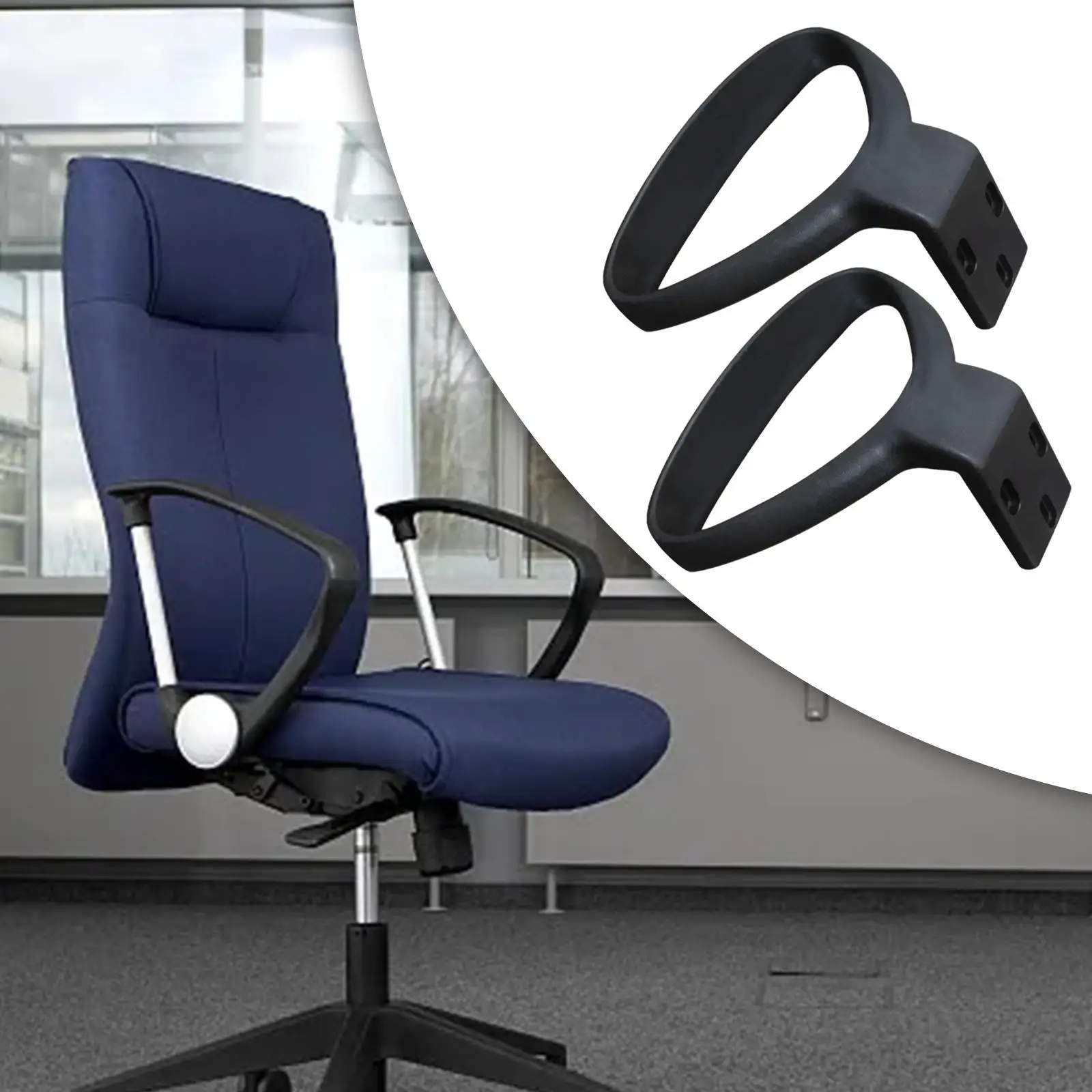 2 Pieces Chair Armrest Replacement Universal Repair Parts for Office Chair Computer Chair Gaming Chair Arms Home Office Use