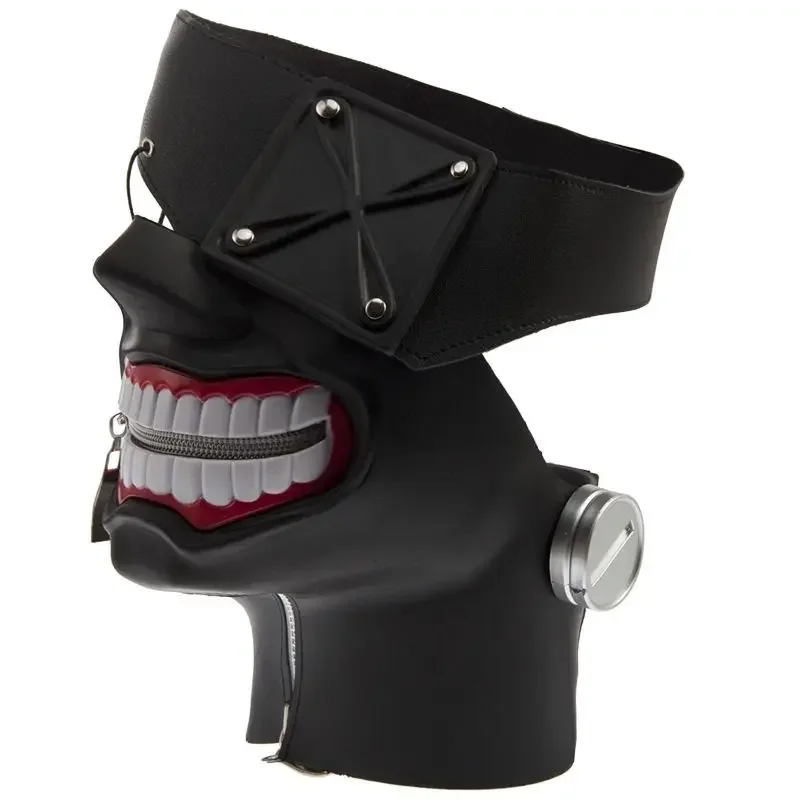 

Tokyo Ghoul Mask Kaneki Ken Cosplay Masks Halloween Masks Anime Cosplay Ghoul Kinkiken Zipper Mouth Mask Party Scary Masque