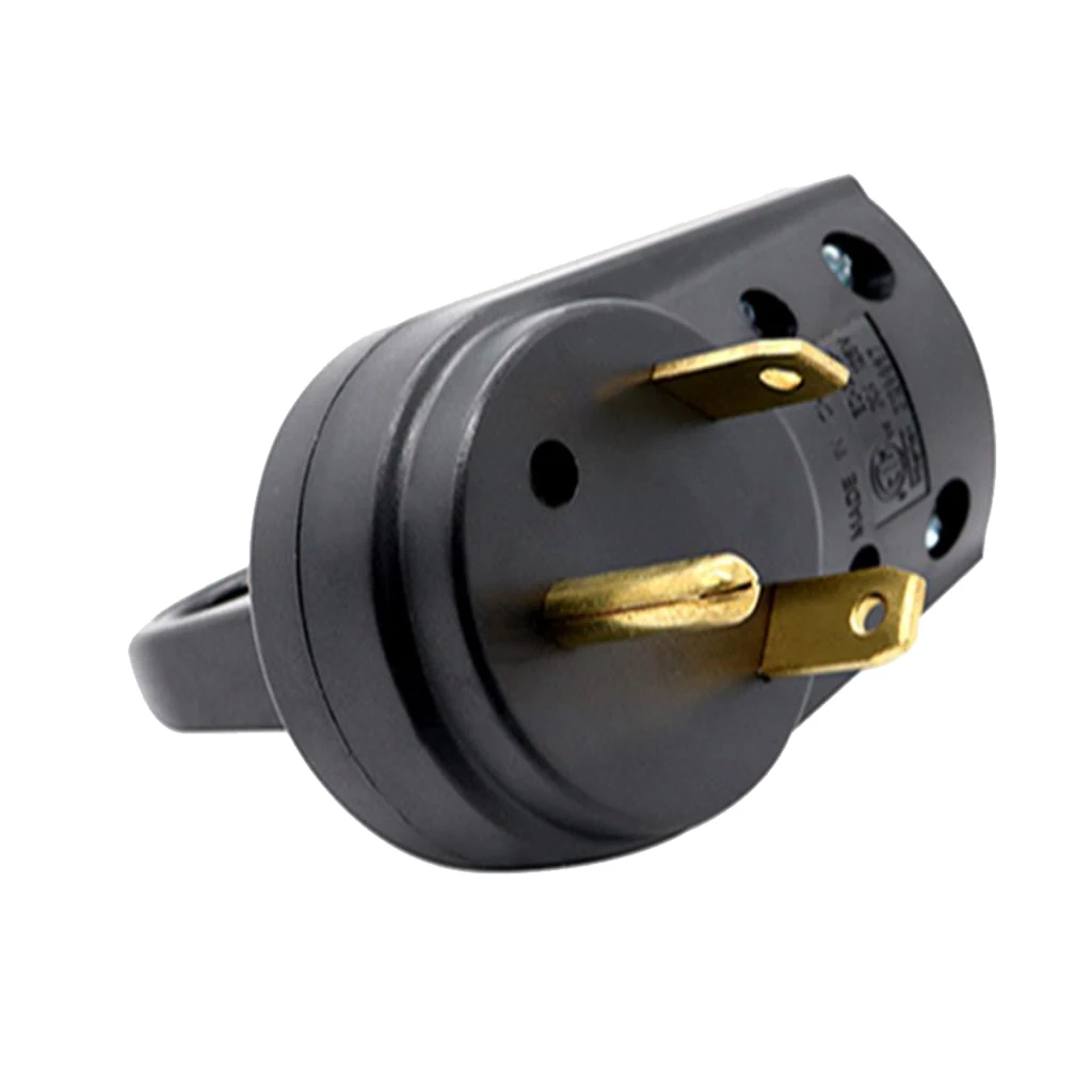 30A Male Plug / RV Camper Motor Home Trailer Power Cord Plug