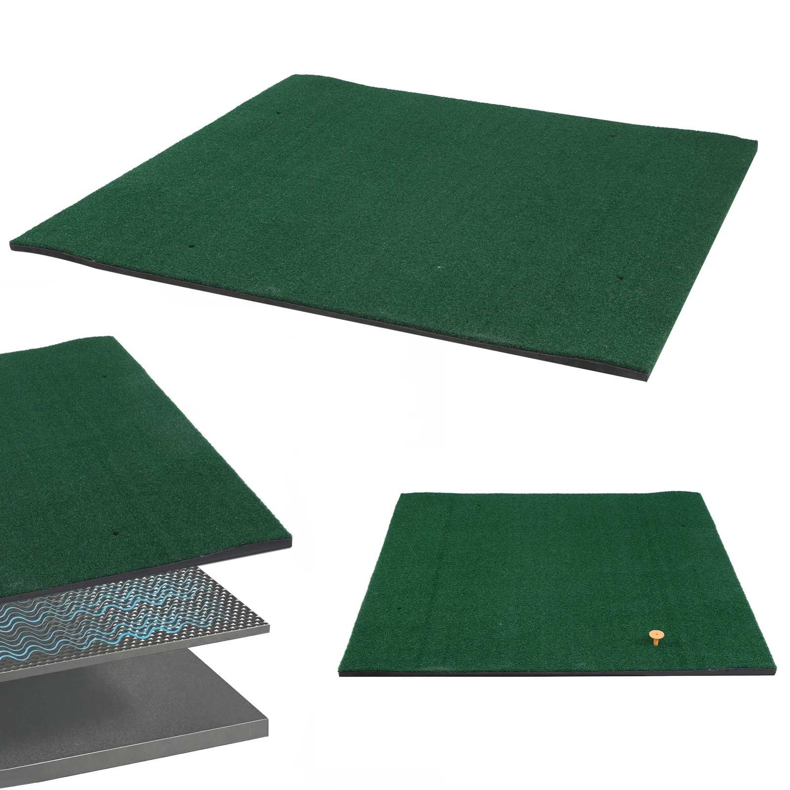 

5x5ft Golf Hitting Mat Artificial Turf Matt Golf Training Mat for Indoor and Outdoor Practice Gifts for Men Dad