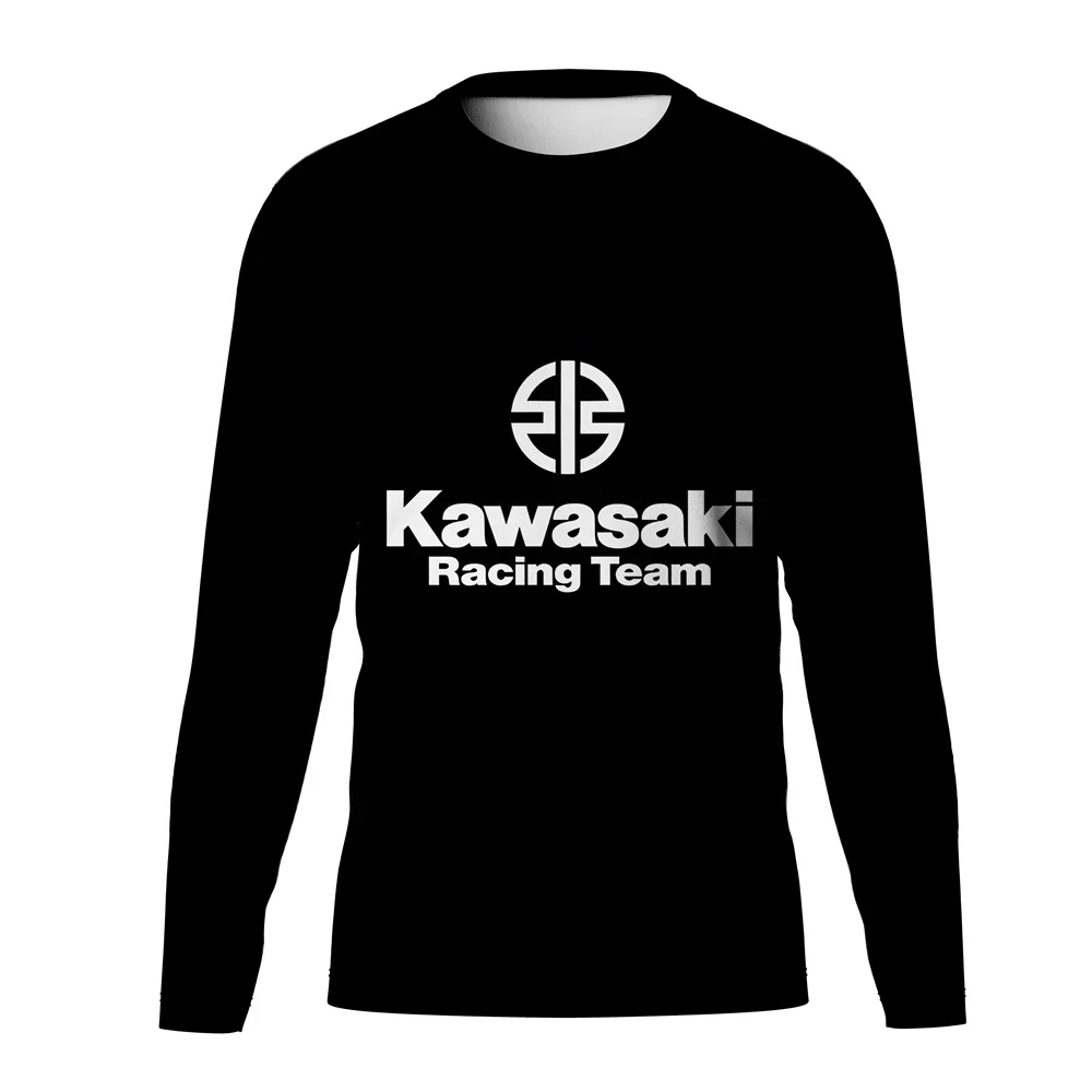 

Kawasaki Newest Racing Long Sleeve T-Shirt Bicycle Clothing Cycling Tops Motorcycle And Motocross Wear MTB For Men T-Shirt Long