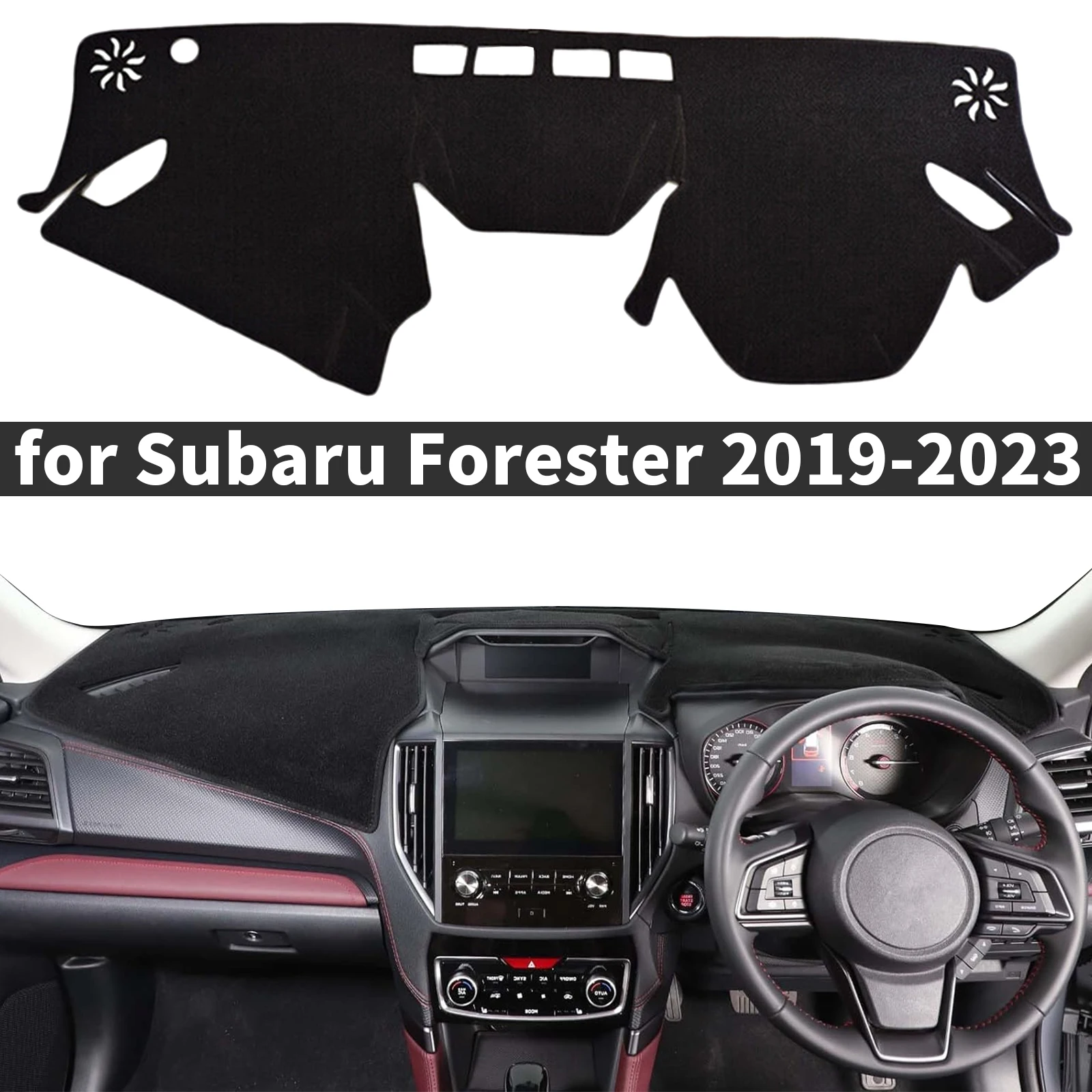 

fit for Subaru Forester 2019-2023 Car Accessories Dashmat Dashboard Cover Pad Protective Carpet Leather DashMat Sunshade