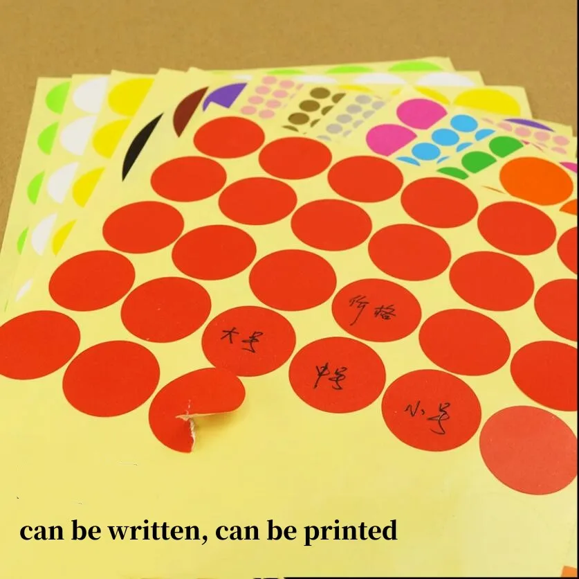 6mm Colored Round Dots Sticker Handwritten Adhesive Label DIY Handmade Stickers 6120pcs