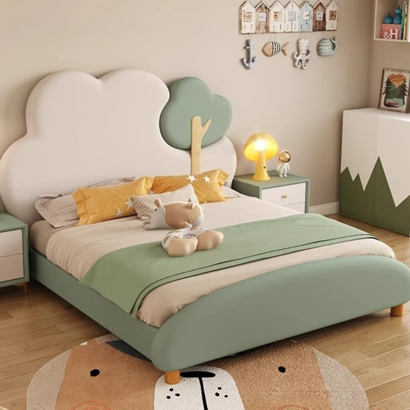 

Unique Bedroom Bed Upholstered Aesthetic French Lounge Bed Sleeping Children Storage Mobili Per La Casa Home Accessories
