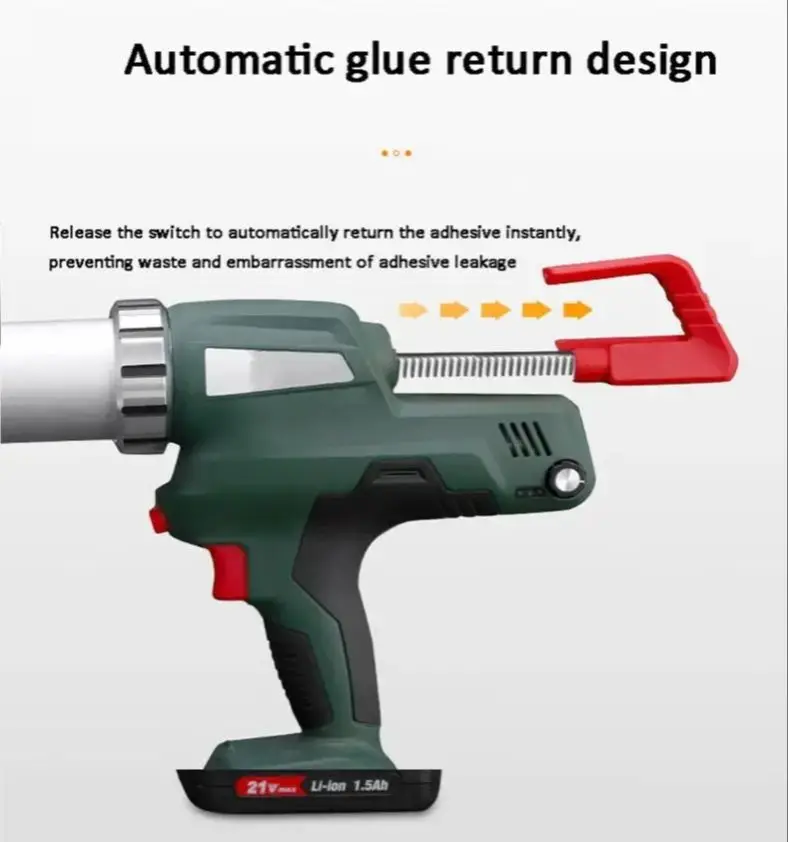 

Electric Glue Glue Glass Glue Gun Soft And Hard Glue Automatic Glue Cut-off Lithium Battery Dual-purpose Glue Gun