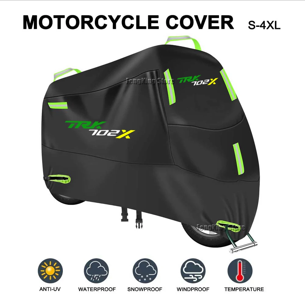 

For Benelli TRK702X TRK 702 X Trk 702x Motorcycle Cover UV Protective Dustproof Snowproof Outdoors Rain Waterproof Cover