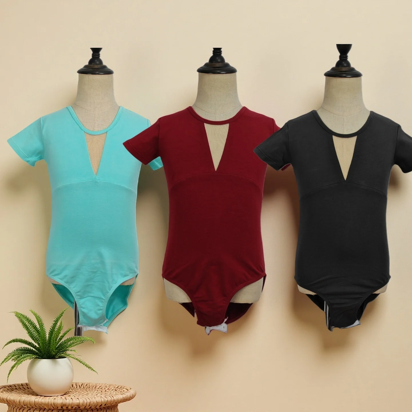 

Girls Ballet Dresses Ballet Leotards Kids Tutu Skirt Dance Wear Dance Costumes Gymnastics Leotards Short Sleeve Skirt Ballerina