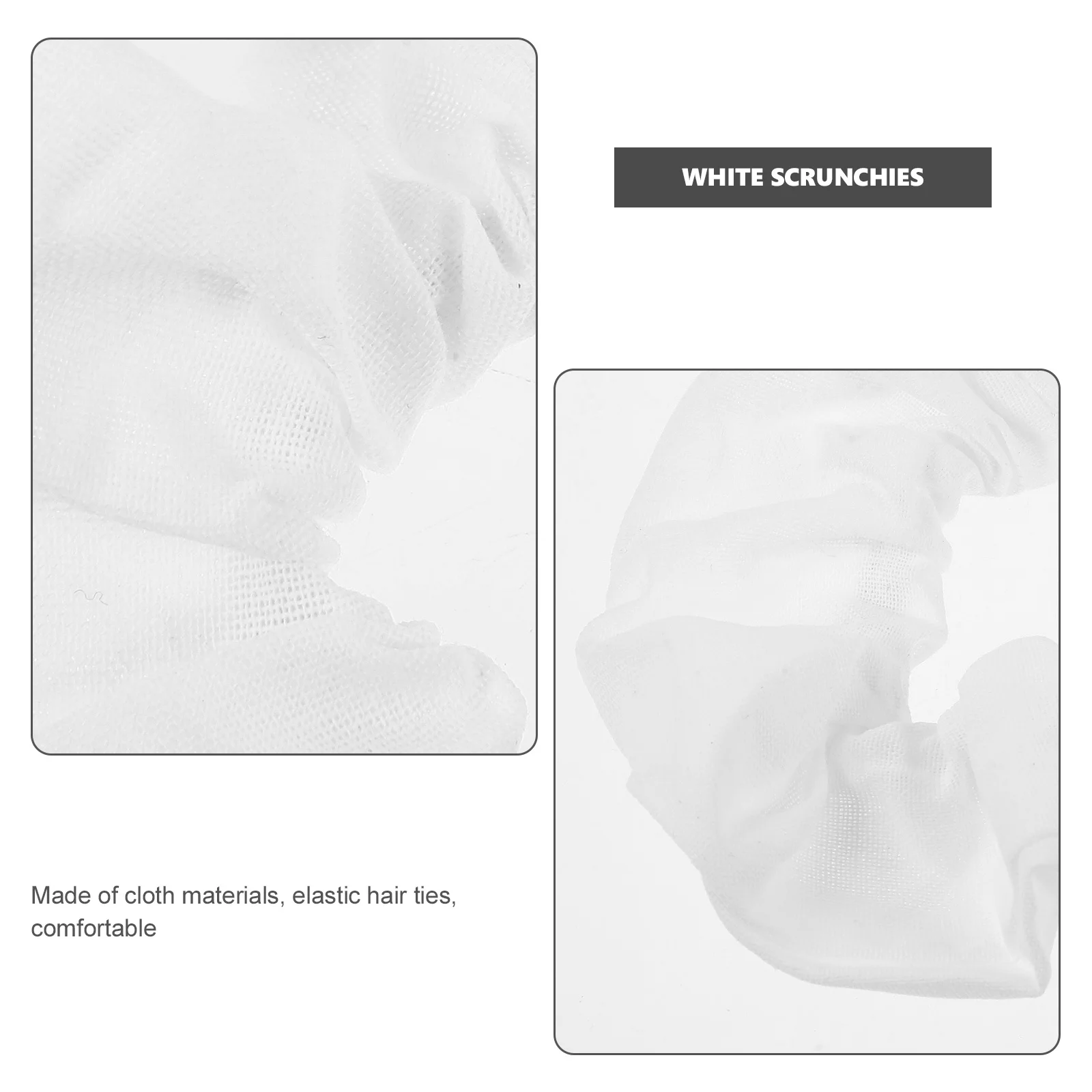 

1Set Tie Dye Scrunchies Elastic Hair Bands Ponytail Holders White Things to Dye Party Supplies White Scrunchies