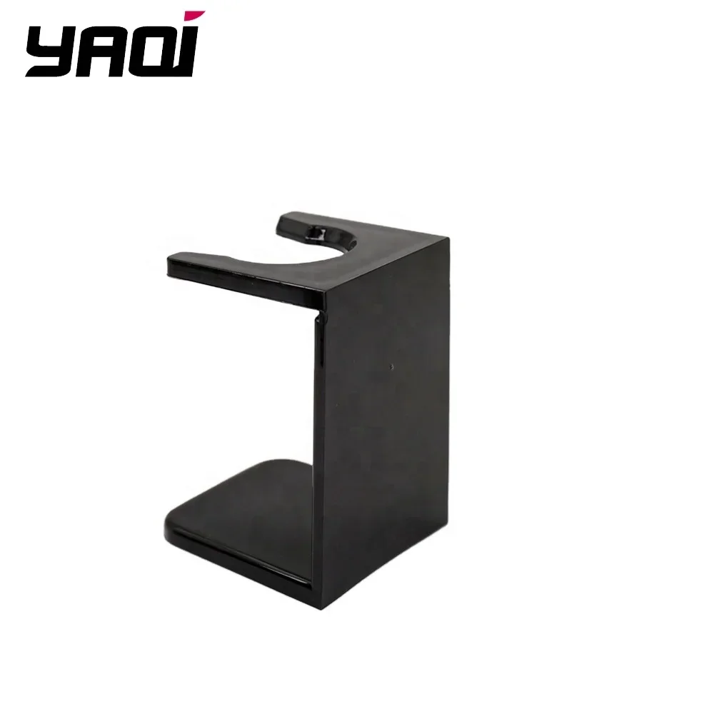 YAQI Solid Color Minimalism Black Acrylic Shaving Brush And Razor Stand For Portable Put Shaving Tool Durability Shaving Stand